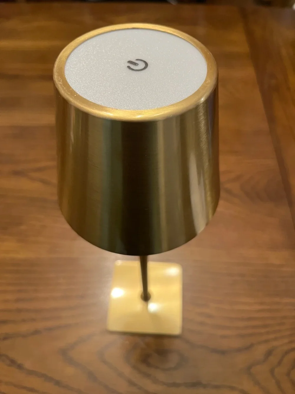 Gold Touch-Top Table Lamp, cordless and‎ rechargeable